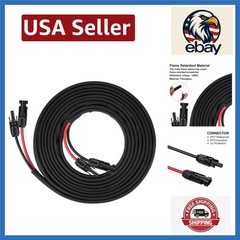 30FT 10AWG Dual Solar Connector Cable – Perfect for Solar Panels & Generators