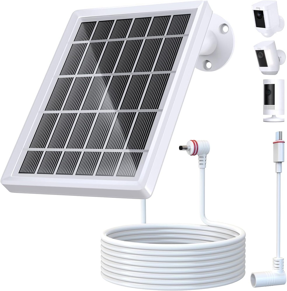 Solar Panel for Ring Camera, Chargers for Ring Spotlight Cam Plus/Pro/Battery…