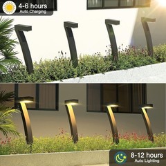Stylish Solar Path Lights for Garden Borders Driveways and Patio Perimeter
