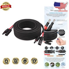 High Performance 10AWG 50FT Solar Extension Cord – Tinned Copper, Heat Resistant