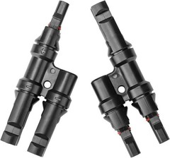 Durable Waterproof Solar Branch Connectors FMM+MFF – 14AWG to 10AWG Compatible