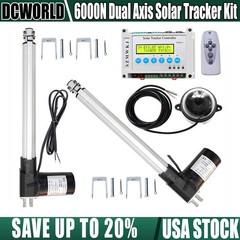 Dual Axis Solar Panel Tracking Tracker Controller + 6000N 2*16″ Linear Actuators
