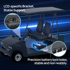 48V 50Ah 100Ah Metal Case LiFePO4 Lithium Battery Deep Cycle BMS Golf Cart Solar