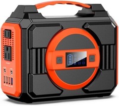 Solar Powered Generator 300W Rated, Portable Solar Generator with Solar Panel