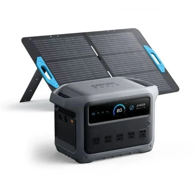 Anker SOLIX C1000 Gen2 Portable Solar Generator + 100W Solar Panel | 1024Wh