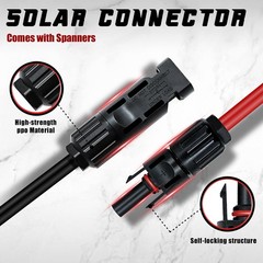 Solar Connectors Male Female PV Cable 7 Pairs IP67 Waterproof 30A