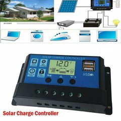 30A 12V/24V Solar Panel Regulator Charge Controller Auto Focus Tracking