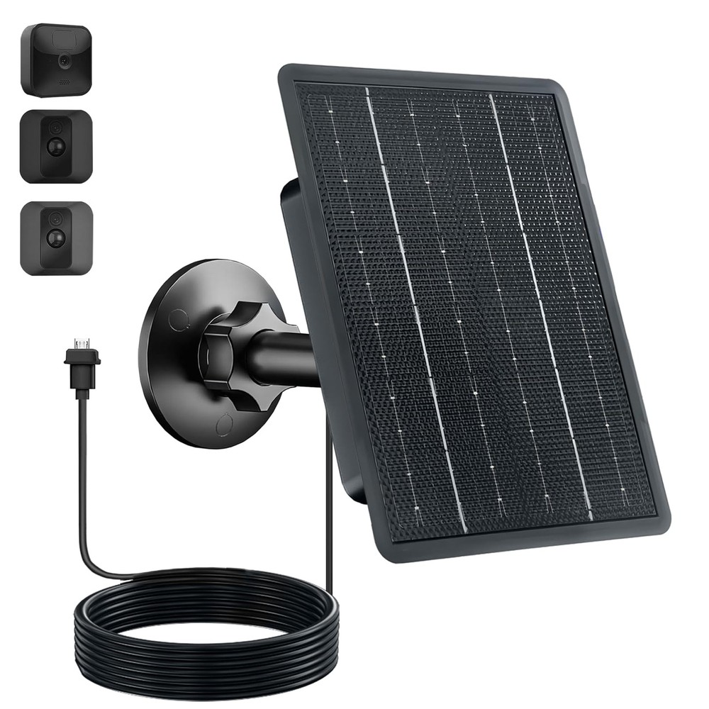 Zivif 4W Solar Panel for Blink Outdoor 3rd Gen, XT and XT2 Cameras, 1 Pack | USB