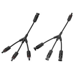 Solar Panel Connector Y Branch 3 to 1 Parallel Solar Panel Splitter 3 Way 1Set