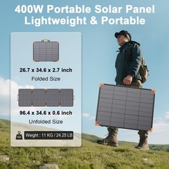 100W 200W 400W Bifacial Solar Panel for ECOFLOW Portable Power Station DELTA 3