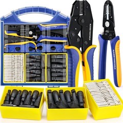 25PCS Solar Crimping Tool Kit, 20 Pairs MC4 Connectors AWG14-10(2.5/4/6mm²) w…