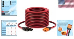 25ft Solar to XT60i Cable 10AWG – Waterproof Connectors
