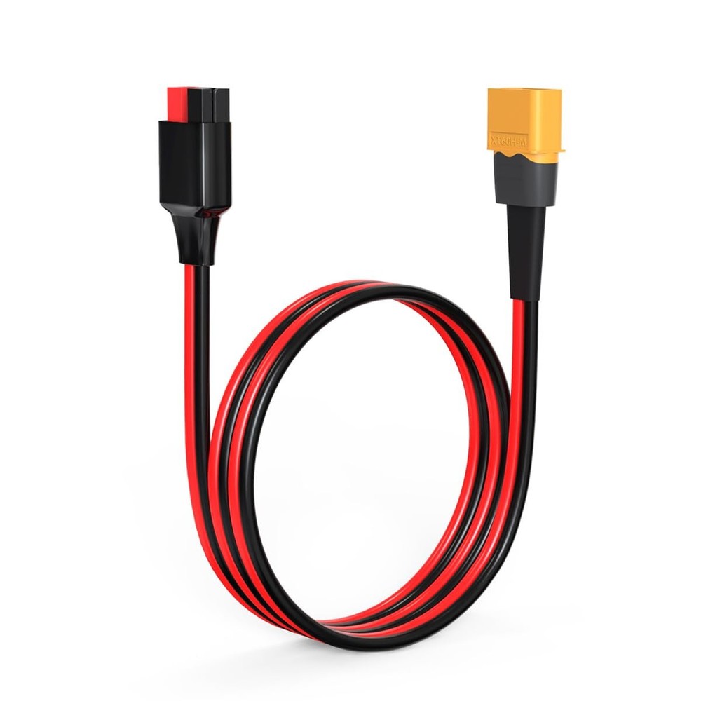 XT60 to Adapter, 10AWG XT60 to Connector Cable for Portable Power Station UAV…