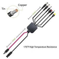 6-in-1 Solar Connector Kit with Female and Male Connectors, Universal Solar A…