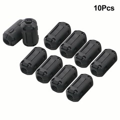Ferrite Ring Set of 10 Designed to Support USB and Audio Cable Integrity