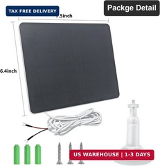 Solar Panel Charger Compatible with Ring Video Doorbell 3/3+/4, Battery Video Do