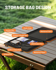 Solar Panels, 10W Small Solar Charger with 5V USB-A and USB-C Fast Charging IPX5