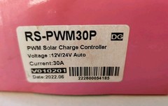 Rich Solar 30A PWM Charge Controller – 12V/24V AUTO – New IN BOX