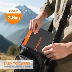 60W Foldable Solar Panel Charger – Portable USB-C/USB-A QC3.0, IP67 Waterproof f