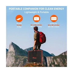 Bundle of DOKIO 110w Solar Panel and 19.7ft (6m) Extension Cord