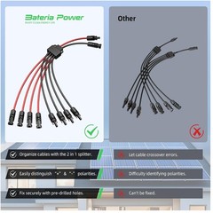 Solar Panel Y Connector Cable 30A Pair