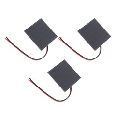 3 Set Small Solar Panels Professional 1W Monocrystalline Silicon High Efficiency