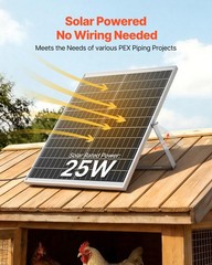 Solar Powered Fan System – 25W Panel, 4 Adjustable Fans, High-Speed 2668 RPM, Id