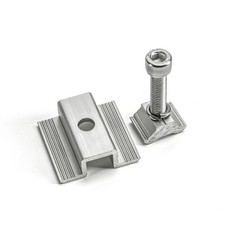 Solar Panel Mounting Brackets Kit – Mid & End Clamps, Rails for Rooftop PV Insta