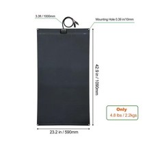 Flexible Solar Panel 130W 12V ETFE,42.9in x 23.2in Semi 130W/23.2in x 42.9in