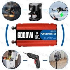 6000W Peak Solar System Kit 2pcs Flexible Panel DC12V AC110V/220V Inverter 100A