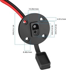 Weatherproof SAE Connector Power Socket for Solar Panel and Battery Charging