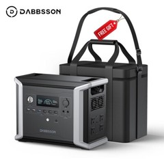 1330Wh Portable Power Station 1200W LiFePO4 Solar Generator for Outdoor Dabbsson