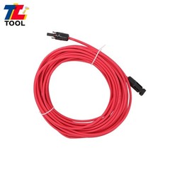 20M 4mm² Solar Panel Wire Red+Black Weatherproof Cable with M4 Connector