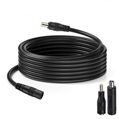 DC Power Extension Cable 14AWG 20FT 8mm Male to Female – 300V for Solar Charging