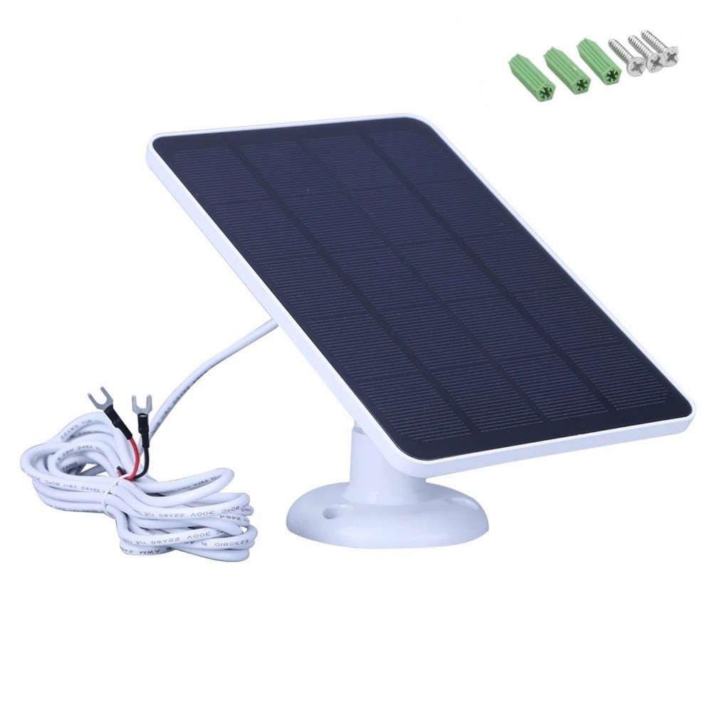 Solar Power Charger 4W for Ring Doorbell 3plus 4 with 360 Adjustable Bracket