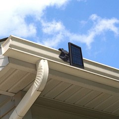 Heavy-Duty Gutter Mount for Ring Solar Panels – 360° Rotating Aluminum Bracket