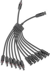 Solar Panel Connector 6 to 1 Solar Y Branch Solar Panel Splitter 6Way Solar P…