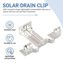 20PCS Photovoltaic Panel Drainage Buckle Plate Solar Panel Water 1999