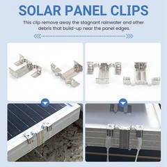 20PCS Photovoltaic Panel Drainage Buckle Plate Solar Panel Water 1999