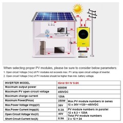 EASUN POWER INVERTER 2X5.6KW SV-IV 5.6KW COMPLETE PARALLEL