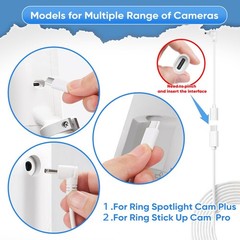 Solar Panel for Ring Camera, Compatible with Spotlight Cam/Pro/Plus Battery, …