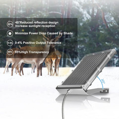 12V 1.7W Solar Panel for Deer Feeder Waterproof Solar Battery Charger with Mount