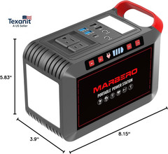 Portable Power Station 300W 237Wh Camping Solar Generator Backup Lithium Batter