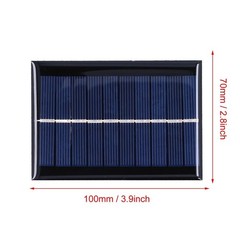 1W 5V Solar Panel Polycrystalline Silicon Solar Epoxy Sheet for Ships Airplanes