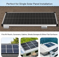 AeternaSol Solar Panel Mounting Brackets System for PV RV Roof Off-Grid Garden