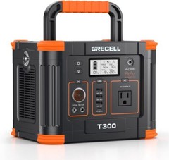 Portable Power Station 300W (Peak 600W), 288Wh Solar Generator with 60W USB-C P
