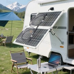 1200W 2-Panel Solar Kit – 100A Controller + Y-Cable Balcony/RVhO