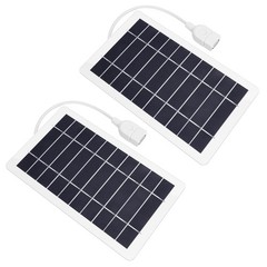 USB Solar Panel Charger,2pcs Portable Solar Panel Kit for Camera, Cell Phone …