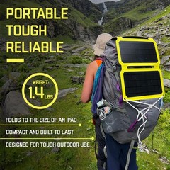 SunJack 15 Watt Foldable IP67 Waterproof ETFE Monocrystalline Solar Panel Cha…