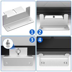 16 Sets Solar Panel Z Bracket Mounting Mounts Set Aluminum RV Boat Roof Wall
